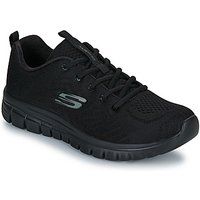 Skechers Women's Graceful-get Connected Sneaker, Black Mesh Trim, 4 UK