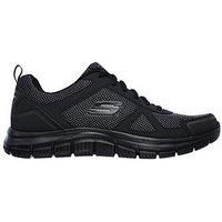Skechers Men's Track BUCOLO Oxford, Black, 7 UK