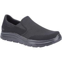 Skechers Men's FLEX ADVANTAGE SR MCALLEN Food Service Shoe, Black, 11 UK