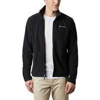 Columbia Men's Full Zip Fleece Jacket, Fast Trek Light, Black, S