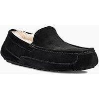 UGG Ascot Mens Black Slippers Shoes - 7 UK