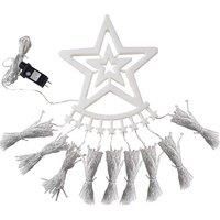 350 Led Christmas Star Solar Lights In 3 Colours - White