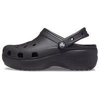 Crocs Women/'s Classic Platform Clog W Clogs, Black, 3 UK