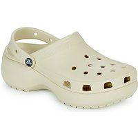 Crocs Women/'s Classic Platform Clog W Clogs, Bone, 4 UK