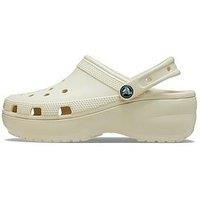Crocs Women/'s Classic Platform Clog W Clogs, Bone, 5 UK