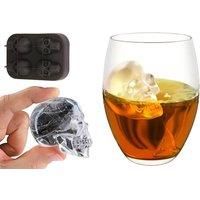 Skull Shaped Silicone Ice Mould - 3 Pack