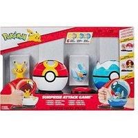 Pokémon Surprise Attack Game - 2-Inch Pikachu and Mudkip with Repeat Ball and Dive Ball plus 6 Attack Discs
