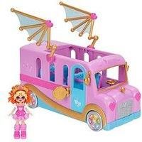 Royale High Bus & Glam Closet - 1 Exclusive Doll, On-the-Go Glam Closet, Moveable Wings, Working Wheels and Room for 4 Friends - Virtual Item Code Included - Ages 5+