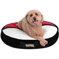 Pokémon Poke Ball Pillow Pet Bed - 30-Inch Pet Bed with Machine Washable Removable Cover and Grip Dots