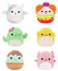 Micromallows Squishmallows Original 6-Pack – Archie Axolotl, Bimbi Clown, Lucy-May Llamapegacorn, Maritza Cactus, Maya Sundae, Rodry Bearded Dragon
