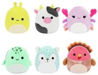 Micromallows Squishmallows Original 6-Pack – Cailey Crab, Cole Turtle, Connor Cow, Gavi Turkey, Hasani Hedgehog, Zarina Banana Slug