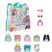 Squish-a-longs Mini-Squish 8-Pack (Wave 3, Style 1) - Skunk, Pink Penguin, Blue Axolotl, accessories and more