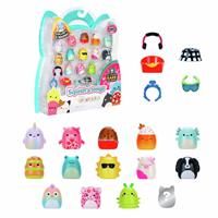 Squish-a-longs Mini-Squish 14-Pack (Wave 3, Style 1) - Pink Cow, Green Caterpillar, Rainbow Chameleon