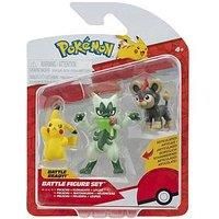 Pokémon Battle Figure 3 Pack - Features 2-Inch Litleo and Pikachu and 3-Inch Floragato Battle Figures