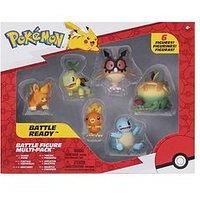 Pokémon Unova Battle Figure 6 Pack - Features 2-Inch Pawmi, Squirtle, Torchic, Turtwig, Hoothoot, and Appleton Battle Figures
