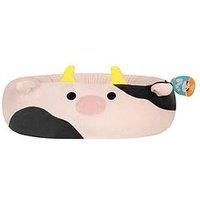 Squishmallows Original 24-Inch Connor the Cow Pet Bed - Medium-Sized Ultrasoft Official Jazwares Plush Pet Bed