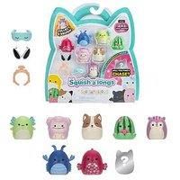 Squish-a-longs 8 Pack (STYLE 3- W2) - (8) 1” Mini-Squish with (2) Accessories, (1) Ring, and a Collector’s Guide - Collect, Trade, & Play