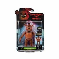 Five Nights at Freddy’s Toy Freddy - 5-Inch Articulated Figure with Jumpscare Feature and Glow-In-The-Dark Eyes
