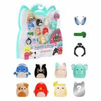 Squish-a-longs Mini-Squish 8-Pack (Wave 3, Style 4) - Clownfish, Elephant, Skunk, Brown Bulldog and more