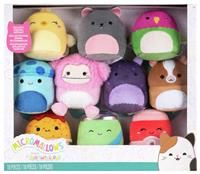 Micromallows Squishmallows Original Plush 10-Pack - 2.5 Inch Plush - Pink Bigfoot, Yellow Chick, Chicken Nugget, Mushroom, Hummingbird, Grey Dog, Green Soda, Guinea Pig, Strawberry Jam, Sea Bunny