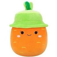 Squishmallows Original 7.5-Inch Caroleena the Orange Carrot with Bucket Hat - Official Squishmallows Plush - Soft Easter Plush