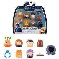 Squish-a-longs “Harry Potter” Mini-Squish + Accessory 6-Pack - 6 “Harry Potter” Mini-Squish—Hermione Granger, Chocolate Frog, Mandrake, accessories and more