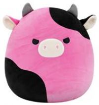 Squishmallows Original 12-Inch Pollyanna the Black and Pink Cow