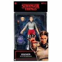 Stranger Things Eleven Upside Down Collector Figure - 6-Inch Highly Detailed Figure with Soft Good Clothing and Unique Accessories