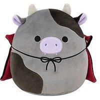 Squishmallows Original 7.5-Inch Bridgette the Grey and Black Cow Halloween Plush