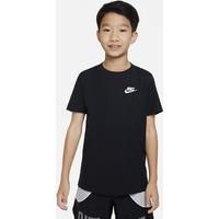 NIKE Kid/'s B NSW TEE EMB Futura T-Shirt, Black/(White), X-Small