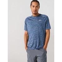 Under Armour UA Tech 2.0 Short Sleeve Tee, Light and Breathable Sports T-Shirt, Gym Clothes With Anti-Odour Technology Men, Blue (Academy/Steel (409)), L