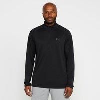 Under Armour Men's Tech 2.0 1/2 Versatile Warm, Light and Breathable Zip Up Top for Working Out, Black, Small