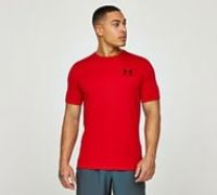 Under Armour Sportstyle Left Chest, Super Soft Men/'s T Shirt for Training and Fitness, Fast-Drying Men/'s T Shirt with Graphic Men, Red / Black, M