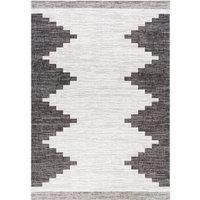Livabliss Lagada Indoor Outdoor Rug - Large Boho Rugs for Living Room 160x230 cm Dining, Kitchen Carpet, Patterned Neutral and Coloured Rugs, Waterproof, Stain Durable - Black, Cream,Grey