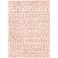 Livabliss Brasov Shaggy Rug - Modern Berber Rugs Living Room, Large 200x275 cm, Soft Shaggy Rugs for Bedroom - Neutral Boho Fluffy Rug, Easy Care Plush Thick Pile - Cream and Pink