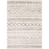 Livabliss Babice Geometric Rug - Scandi Area Rugs Living Room 152x213 cm, Dining, Kitchen - Neutral, Abstract Patterned Rugs, Boho Style, Easy Care Pile - Large Rug, Cream, Grey, Charcoal