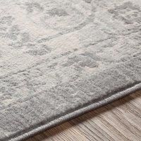 Round Vintage Traditional Oriental Boho Area Rug