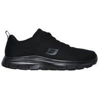 Skechers FLEX ADVANTAGE- BENDON, Men's Low-Top Trainers, Black (Black Mesh/Water & Stain Repellent Treatment Blk), 8 UK (42 EU)