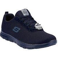 Skechers Women/'s Ghenter Bronaugh Sneaker, Black Mesh/Water and Stain Repellent Treatmen, 4 UK