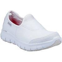 Skechers Women's Sure Track Health Care Professional Shoe, White, 7 UK