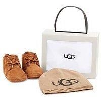 UGG Kids' Baby Neumel And Ugg Beanie Classic Boot, Chestnut, 4 UK Child