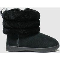 UGG Kid/'s Female Mini Quilted Fluff Classic Boot, Black, 9 (UK)