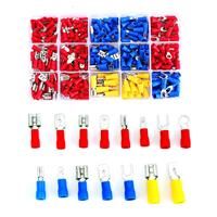 140 Pieces Electrical Connectors Kit Wire Terminal Crimp Connector 22-16/16-14 Gauge Fork Spade Quick Splice Crimp Terminals Connectors Male Female Disconnect Fully Insulted Female Connector (280pcs)
