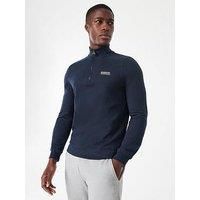 Barbour International International Essential Logo 1/4 Zip Sweat Top - Navy