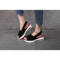 Women'S Casual Platform Sandals - 4 Colours & Uk Sizes 4-8 - Black