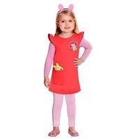 Child Peppa Pig Fancy Dress Costume George Poncho Fairy Book Week Girls Boys Kid