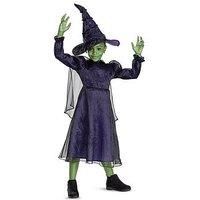 Disguise 167029L-EU Elphaba Deluxe (Eu) Fancy Dress Costume, Unisex Children, Solid, Multi