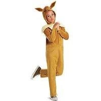 Disguise Pokémon Eevee Jumpsuit for Kids, Officially Licensed, Eevee Dress Up for Kids, Features Dimensional Hood with Adorable Character Details, Super Soft Material, for Ages 4-6 years