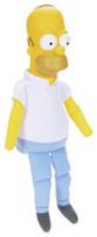 THE SIMPSONS Homer Simpson Shelf Talker by JAKKS Pacific, with 20 Iconic Character-Inspired Phrases, Batteries Included, Soft Plush Material, Collectible Plush Shelf Talkers