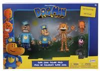 Dog Man Movie Action Figures Multipack Set by Jakks Pacific, Includes 6.3 cm Articulated Scale Figures - Inspired by the Dog Man Movie Toys, Lil Petey, Petey, Chief, and Flippy!